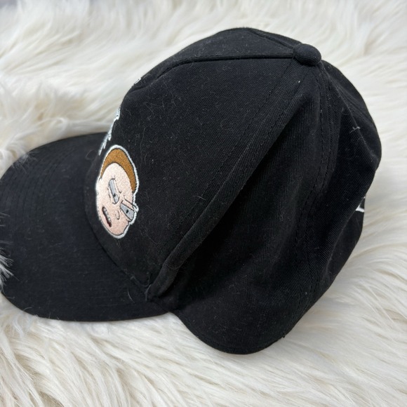 RICK AND MORTY BLACK EMBROIDERED STRAPBACK ADULT SWIM CARTOON HAT BLACK CAP - Picture 2 of 5